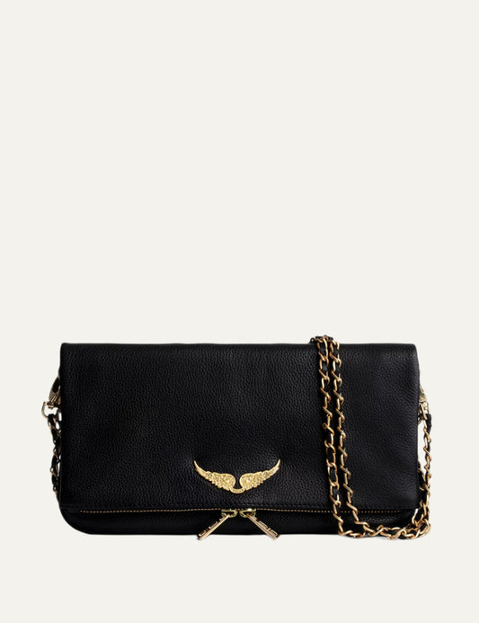 ZADIG&VOLTAIRE ROCK GRAINED NOIR GOLD