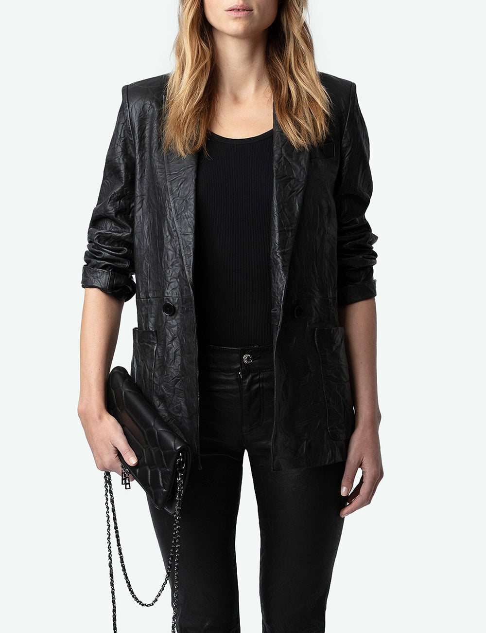 ZADIG&VOLTAIRE ROCK XL MAT SCALE NOIR