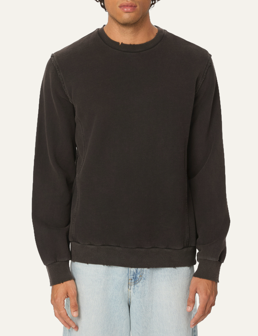 DIRTY LAUNDRY REGULAR CREWNECK WITH DESTROYS