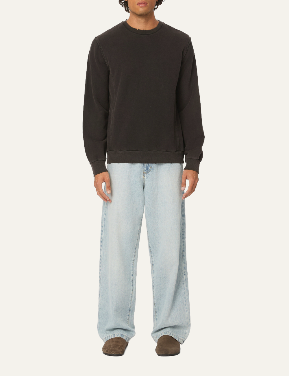 DIRTY LAUNDRY REGULAR CREWNECK WITH DESTROYS