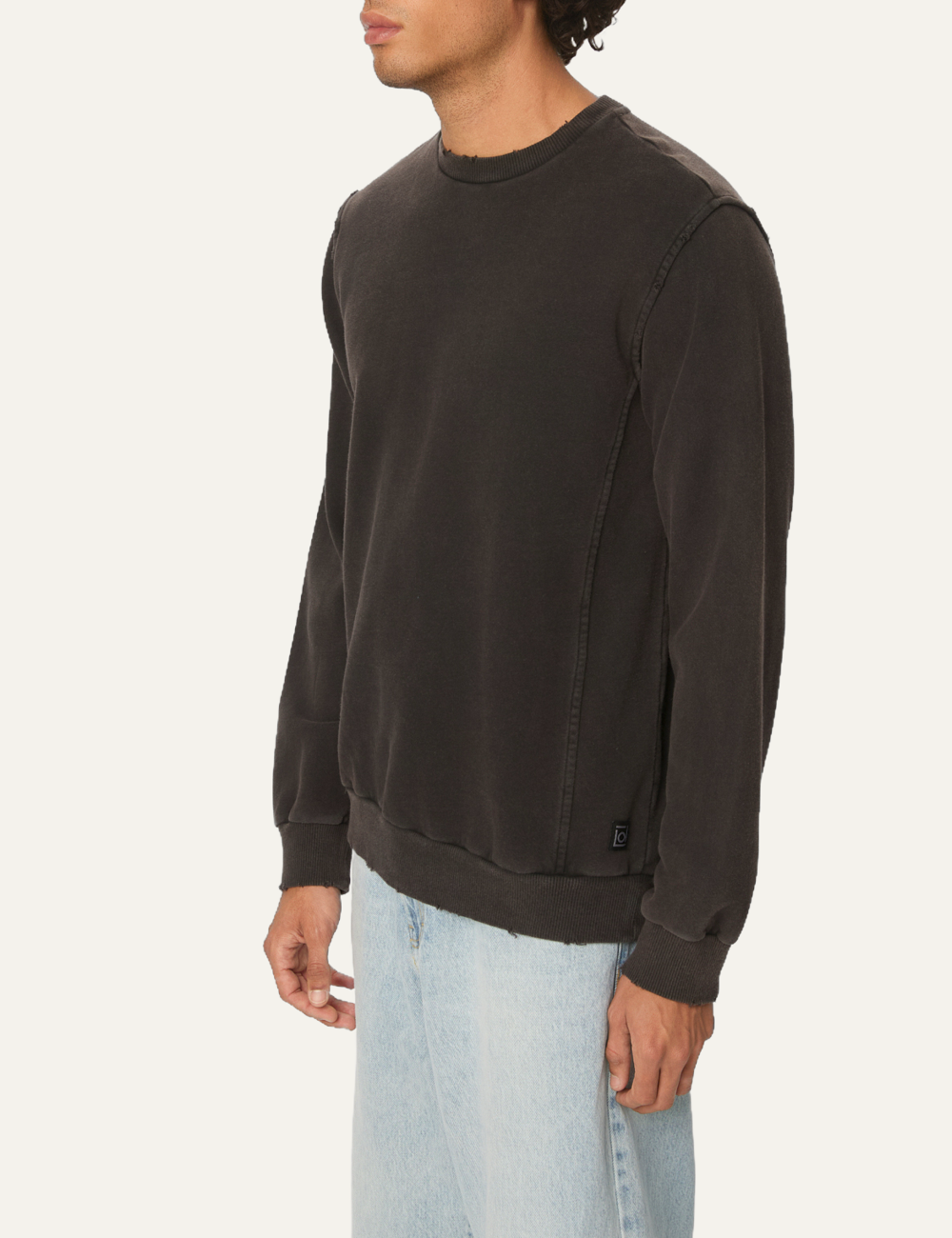 DIRTY LAUNDRY REGULAR CREWNECK WITH DESTROYS