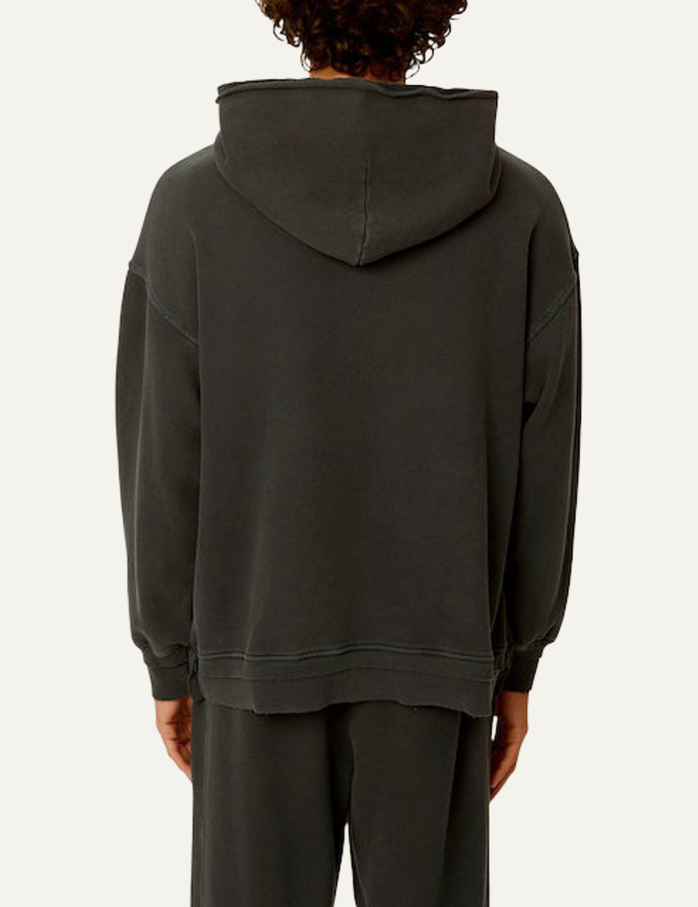 DIRTY LAUNDRY RELAXED HOODIE WITH RIB DETAILS