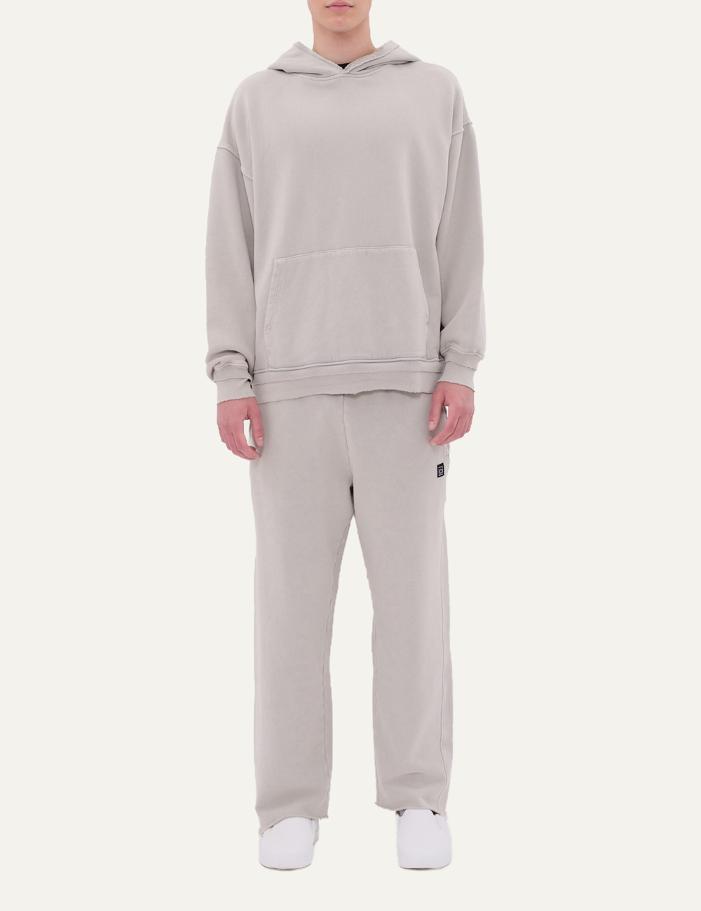 DIRTY LAUNDRY RELAXED HOODIE WITH RIB DETAILS