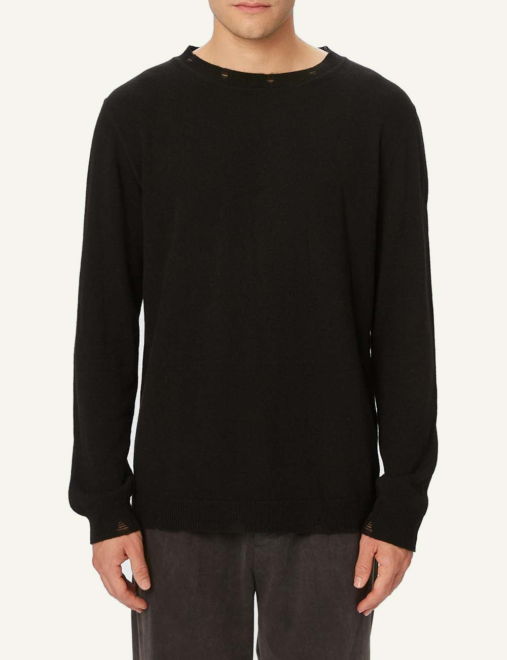 DIRTY LAUNDRY CREWNECK WITH DESTROYS