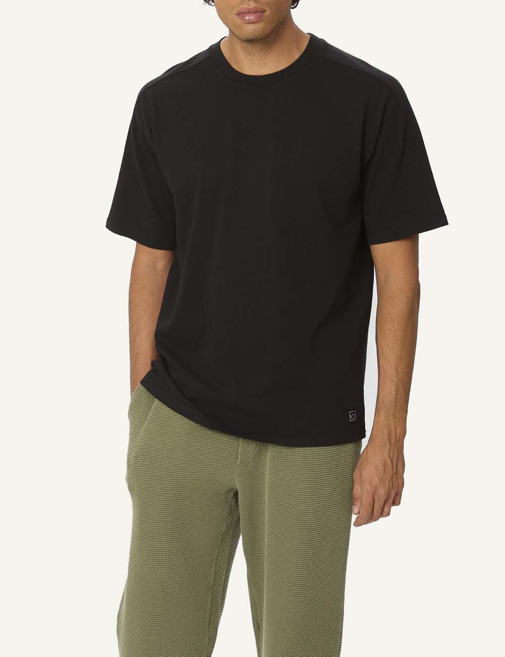 DIRTY LAUNDRY REGULAR FIT RAGLAN T-SHIRT BLACK