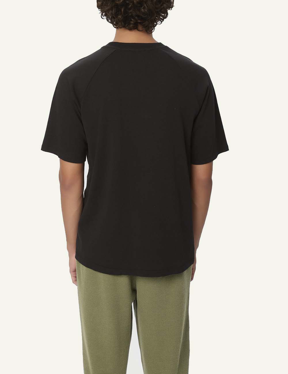 DIRTY LAUNDRY REGULAR FIT RAGLAN T-SHIRT BLACK