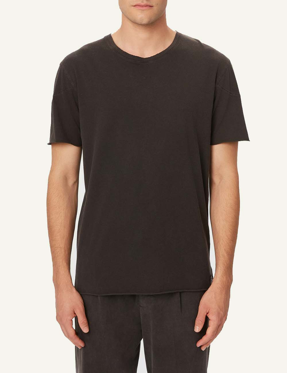 DIRTY LAUNDRY OPEN STITCHES T-SHIRT VINTAGE BLACK