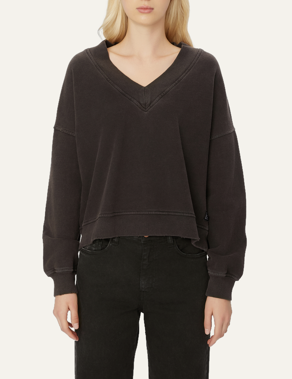 DIRTY LAUNDRY RELAXED V-NECK CREWNECK