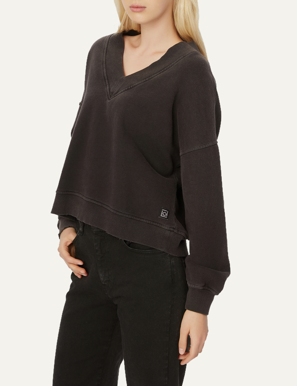 DIRTY LAUNDRY RELAXED V-NECK CREWNECK