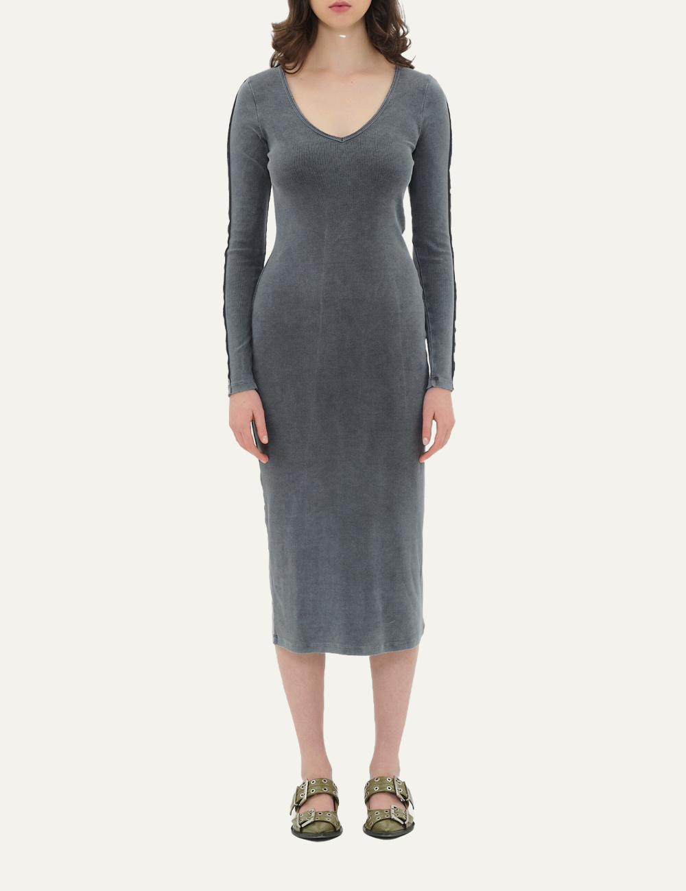 DIRTY LAUNDRY SLIM FIT RIB DRESS