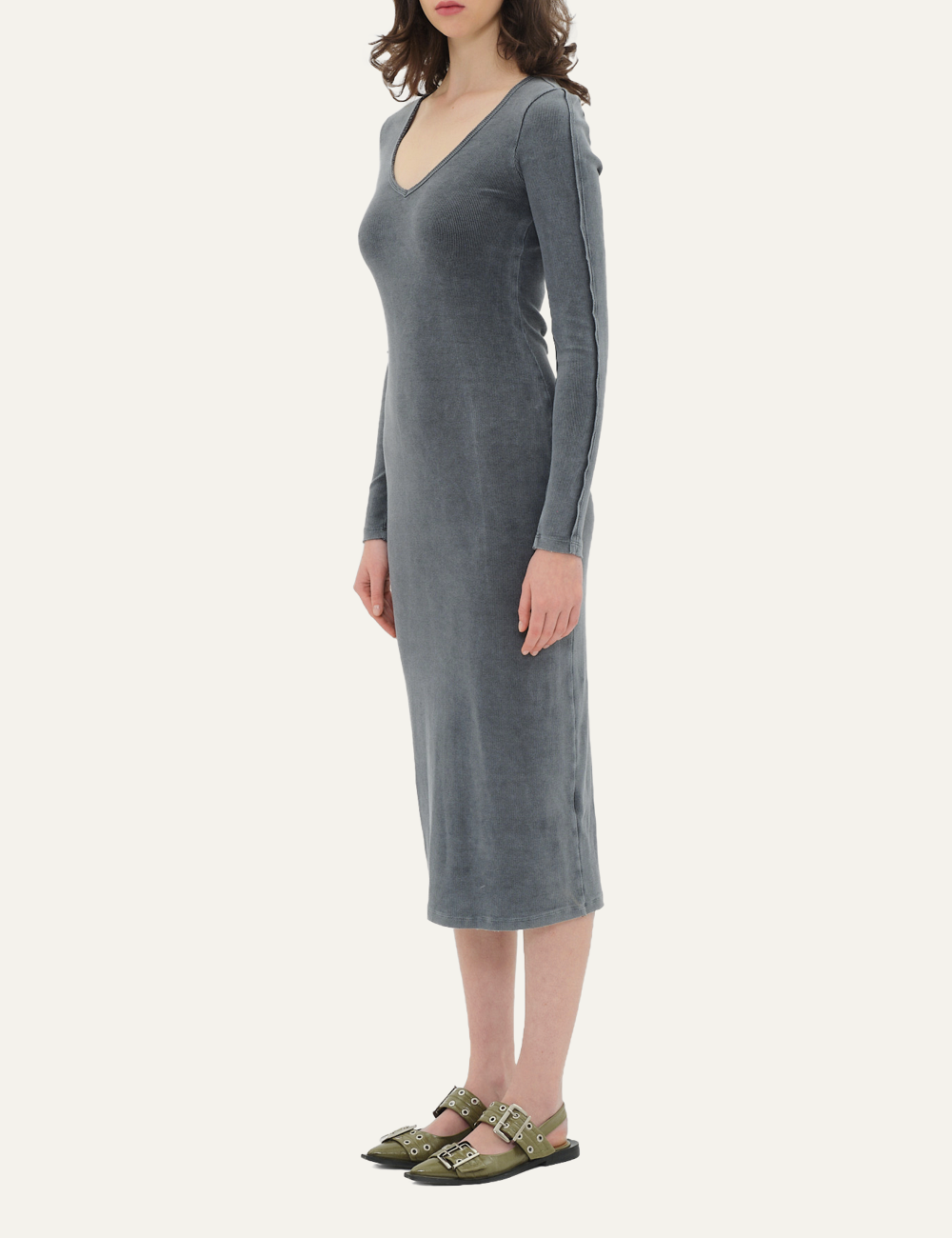 DIRTY LAUNDRY SLIM FIT RIB DRESS