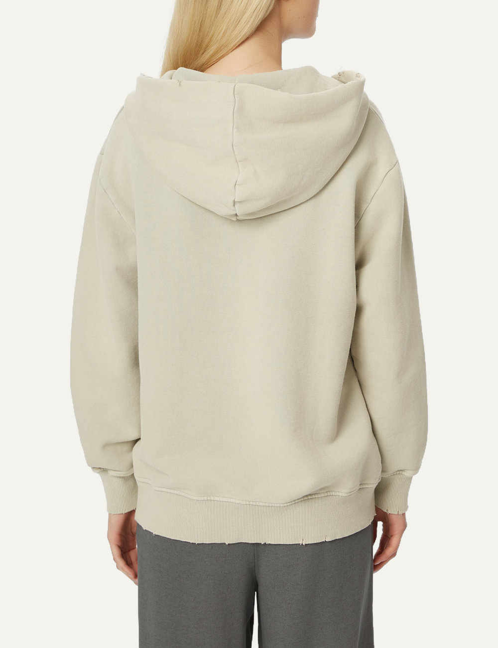 DIRTY LAUNDRY OVERSIZED FULLZIP WITH DESTROYS