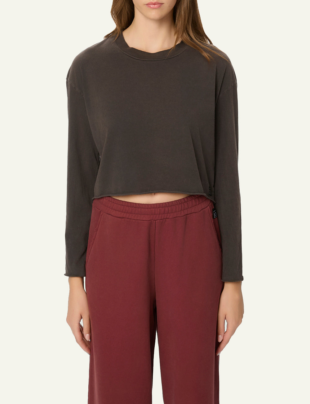 DIRTY LAUNDRY BOXY LONGSLEEVE VINTAGE BLACK