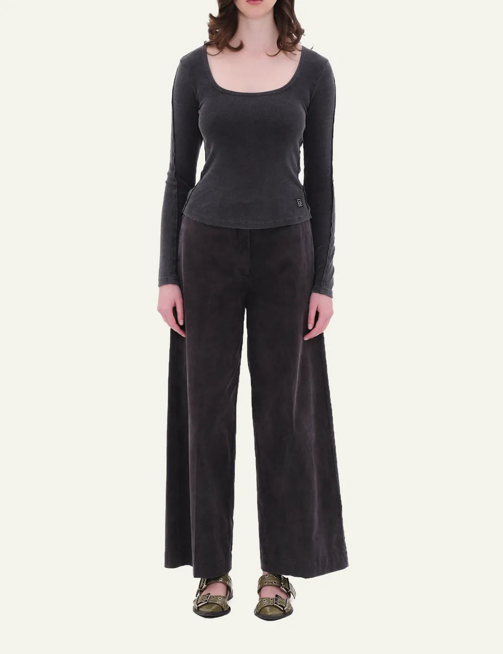 DIRTY LAUNDRY SCOOPNECK RIB LONGSLEEVE