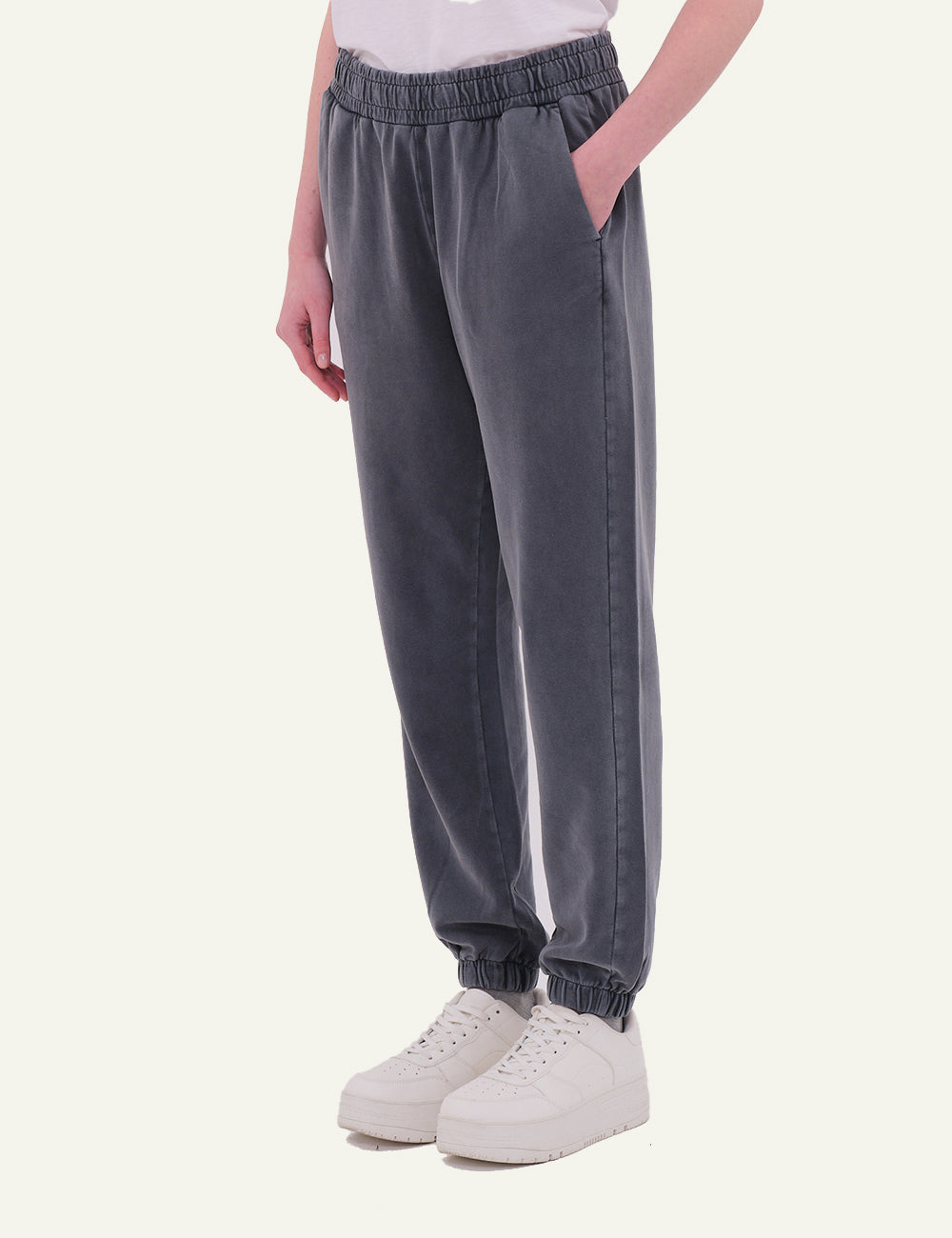 DIRTY LAUNDRY REGULAR CUFFED SWEATPANTS VINTAGE GREY