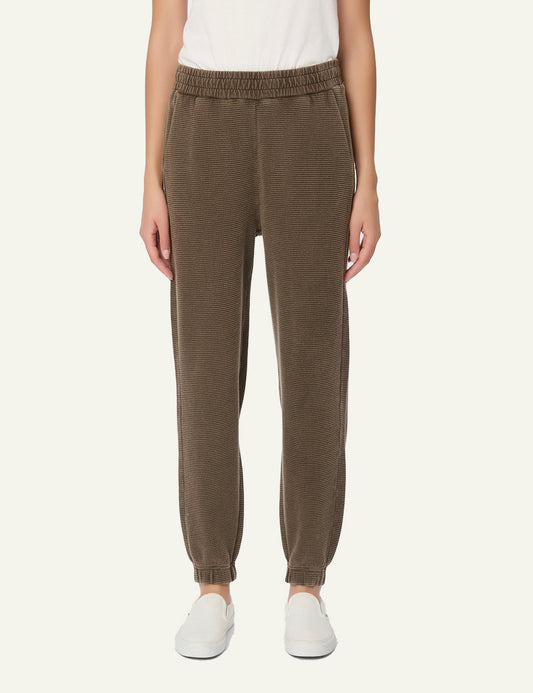 DIRTY LAUNDRY WAFFLE CUFFED SWEATPANTS