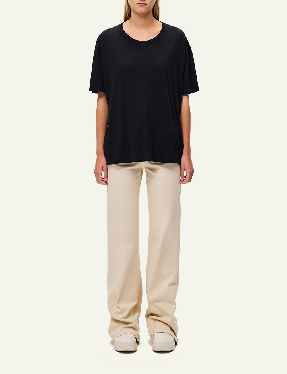 DIRTY LAUNDRY OVERSIZED T-SHIRT WITH RAW EDGES