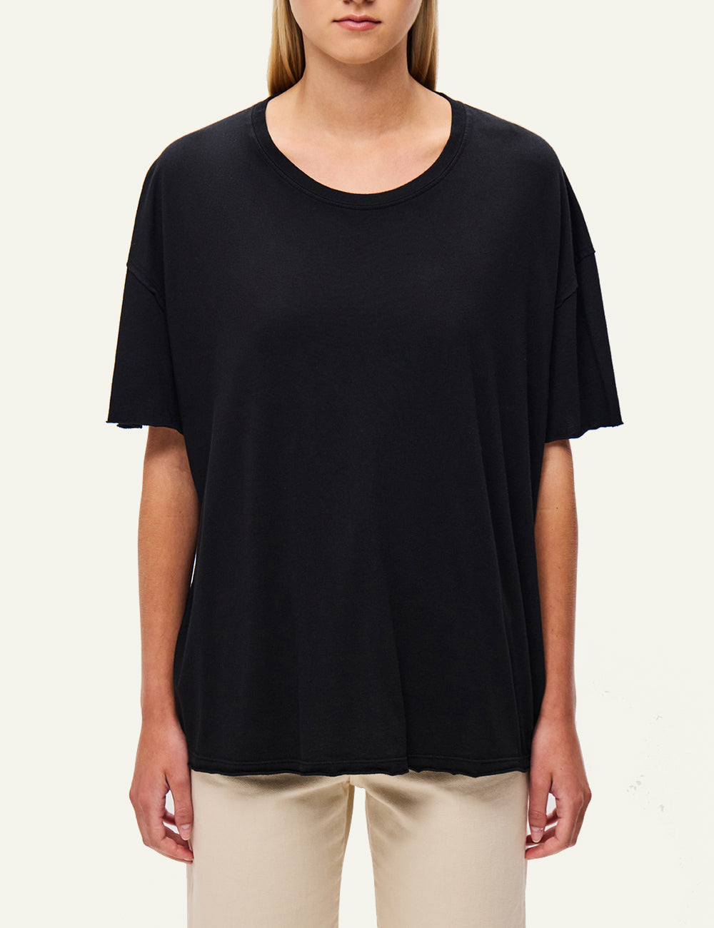 DIRTY LAUNDRY OVERSIZED T-SHIRT WITH RAW EDGES