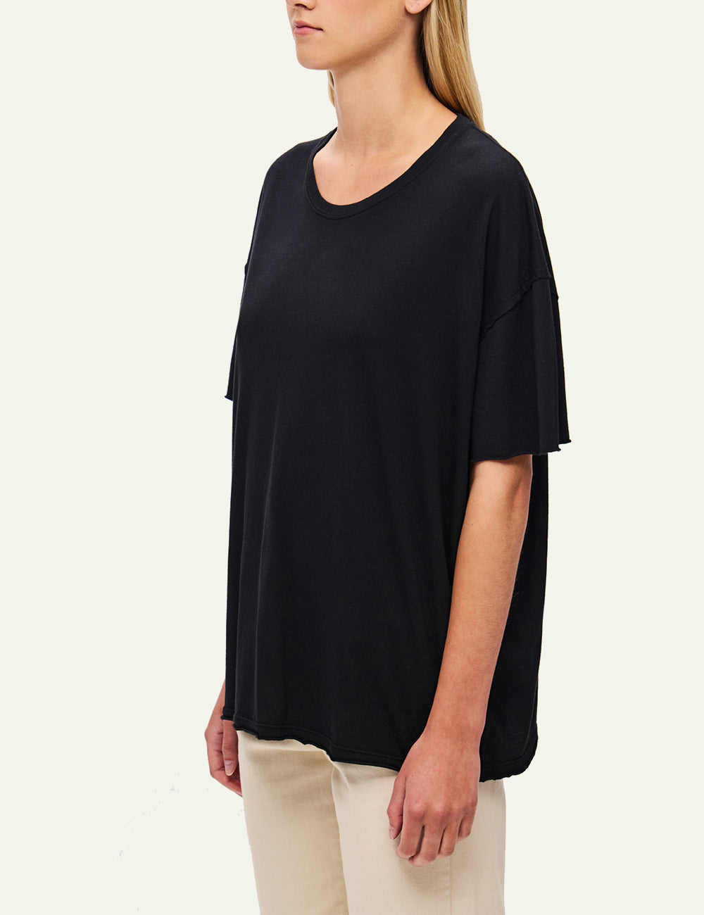 DIRTY LAUNDRY OVERSIZED T-SHIRT WITH RAW EDGES