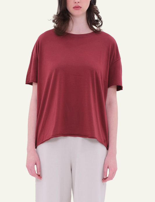 DIRTY LAUNDRY OVERSIZED T-SHIRT WITH RAW EDGES