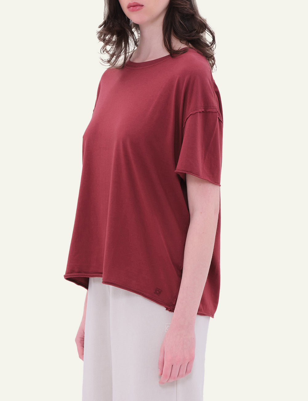 DIRTY LAUNDRY OVERSIZED T-SHIRT WITH RAW EDGES