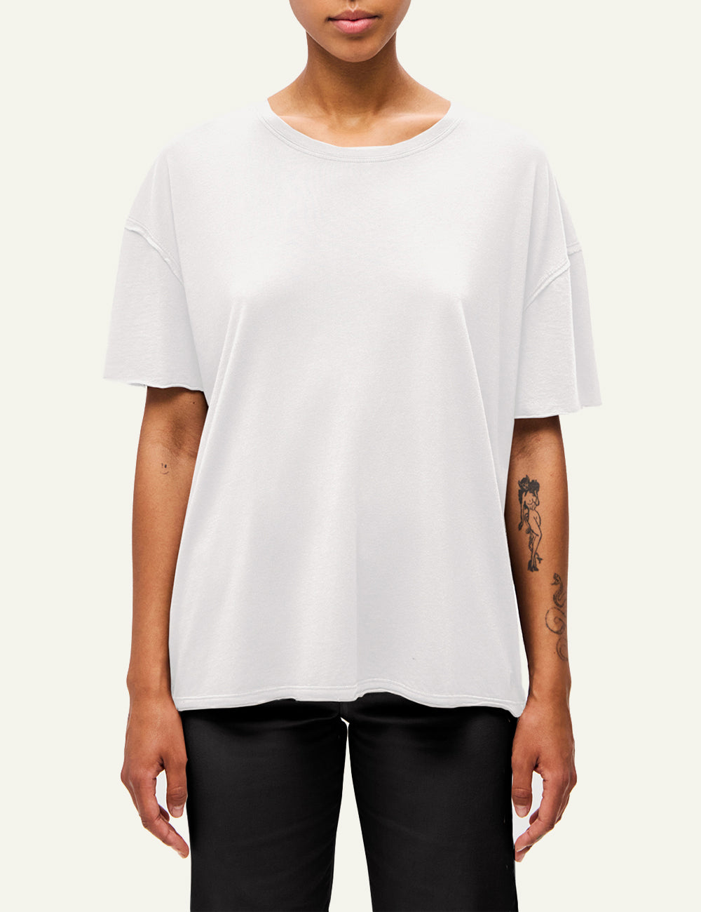 DIRTY LAUNDRY OVERSIZED T-SHIRT WITH RAW EDGES