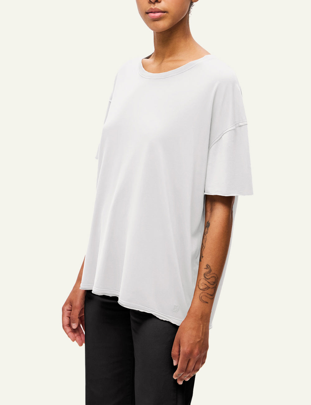 DIRTY LAUNDRY OVERSIZED T-SHIRT WITH RAW EDGES