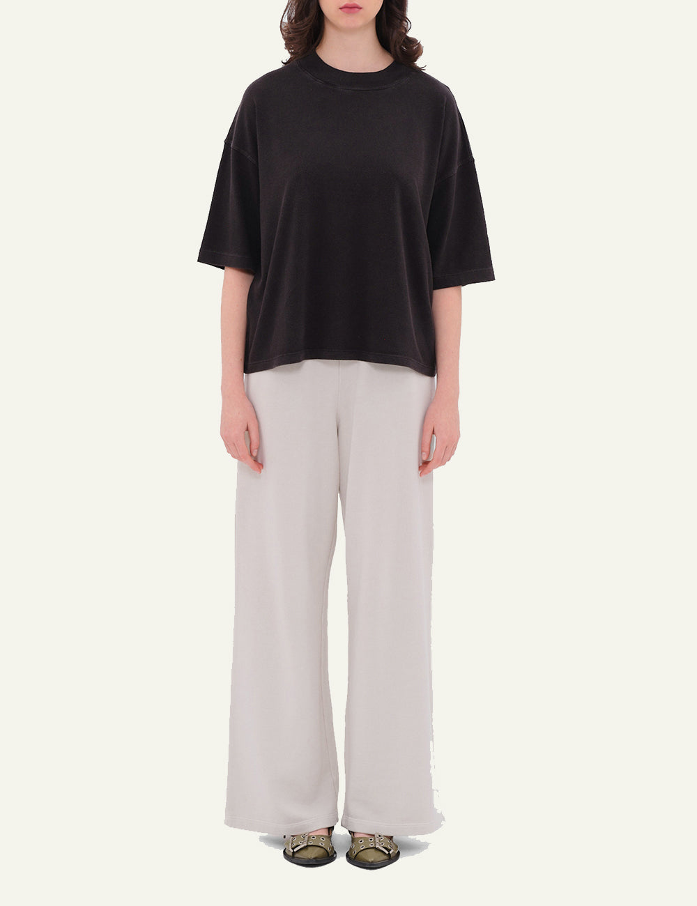 DIRTY LAUNDRY OVERSIZED MOCK-NECK T-SHIRT