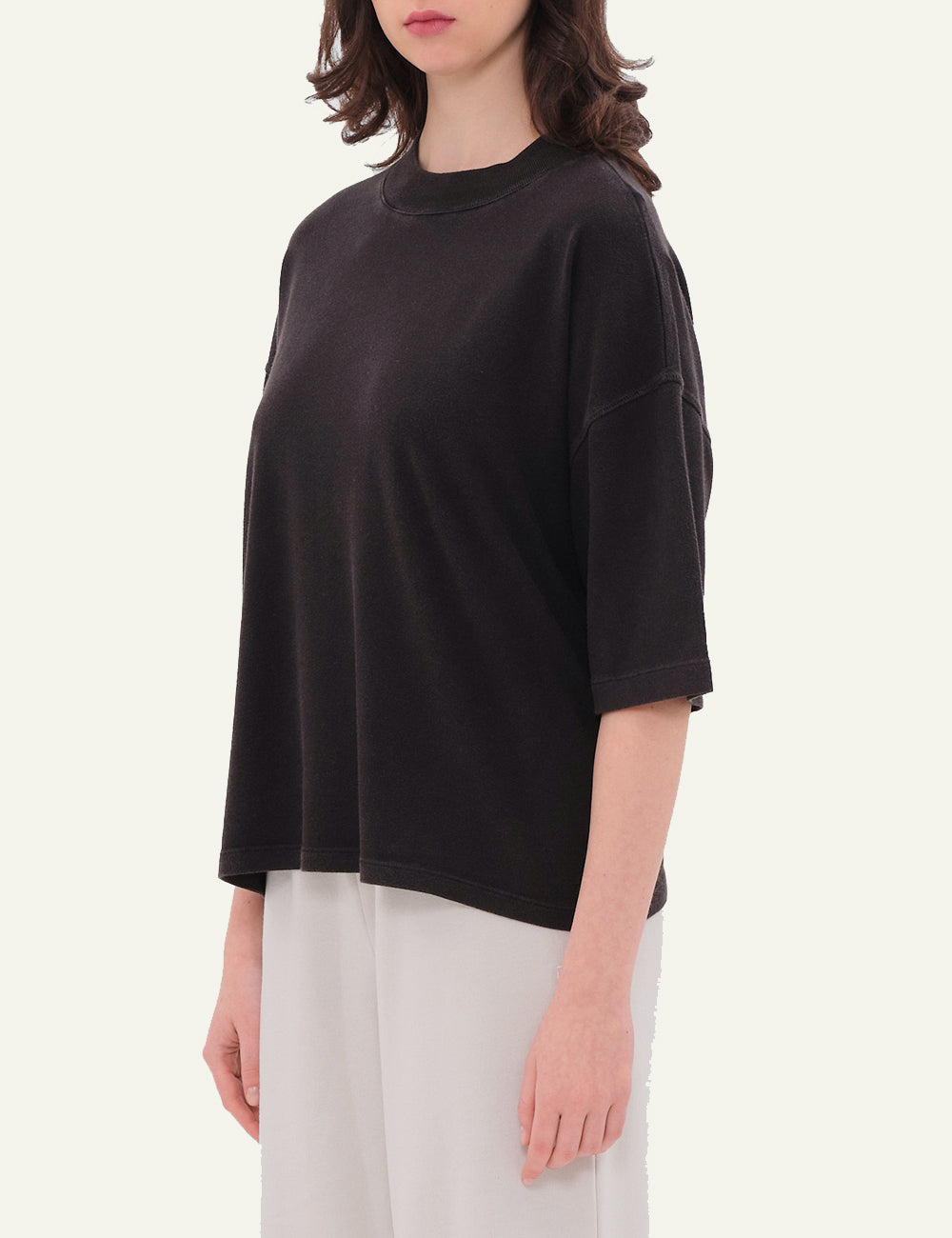 DIRTY LAUNDRY OVERSIZED MOCK-NECK T-SHIRT