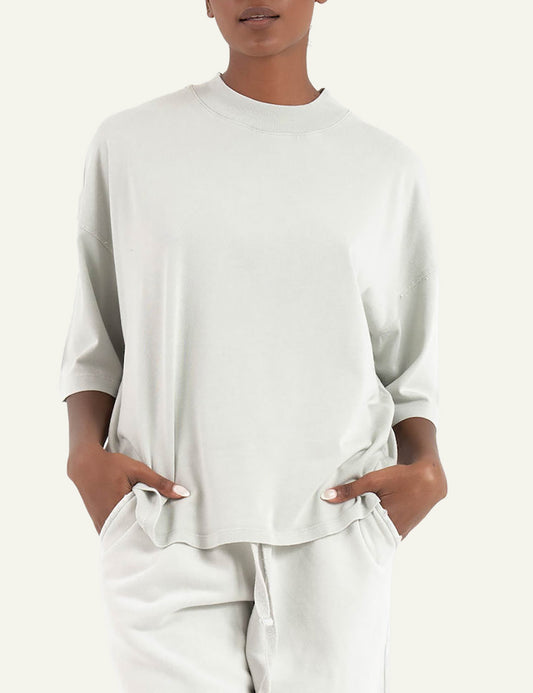 DIRTY LAUNDRY OVERSIZED MOCK-NECK T-SHIRT