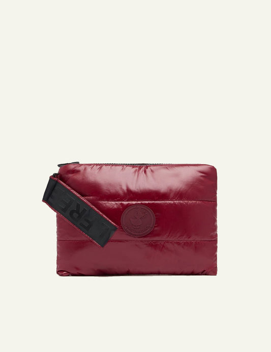 SAVE THE DUCK COCOS LUCK POUCH HANG WINE RED