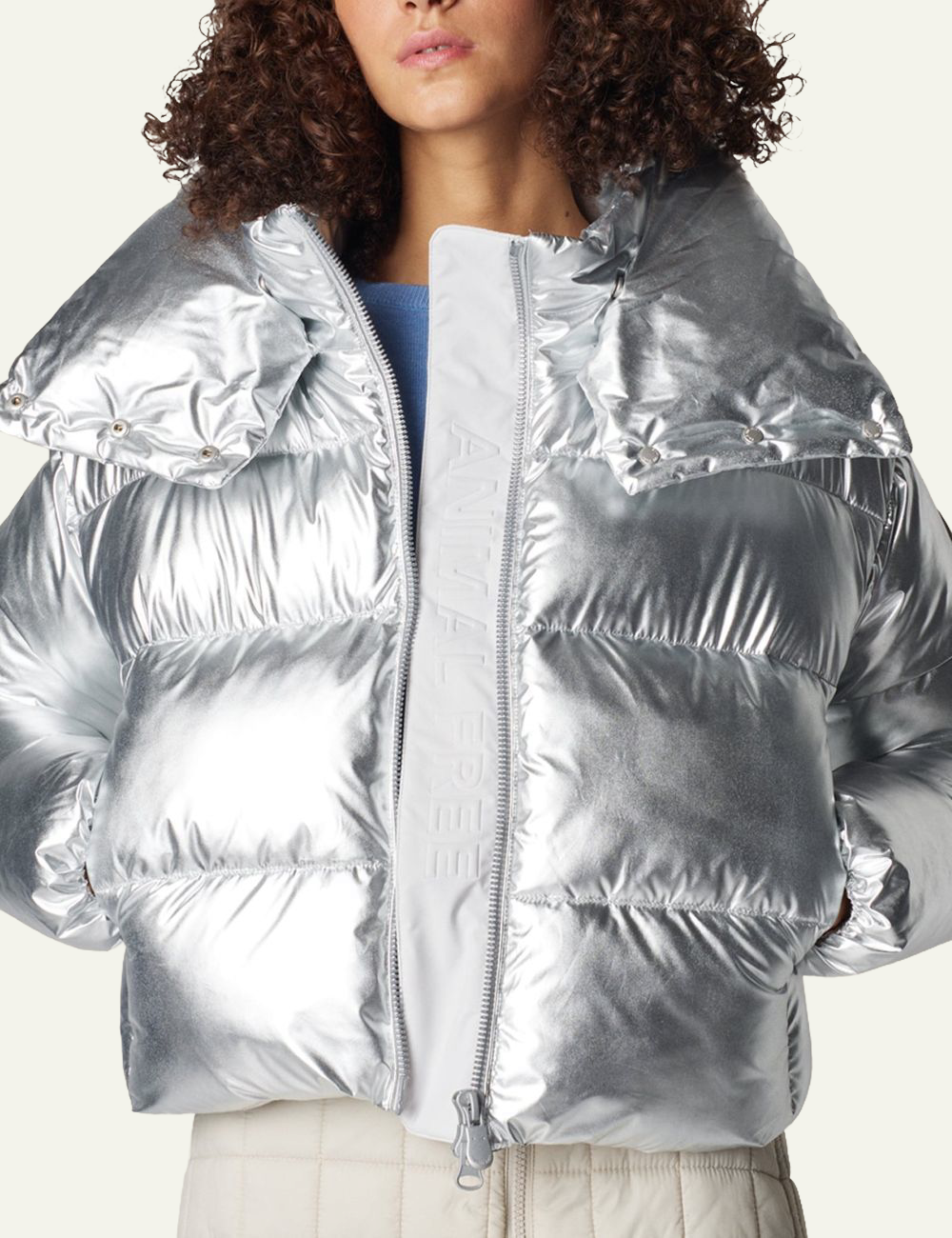 SAVE THE DUCK GISELLE JACKET SILVER