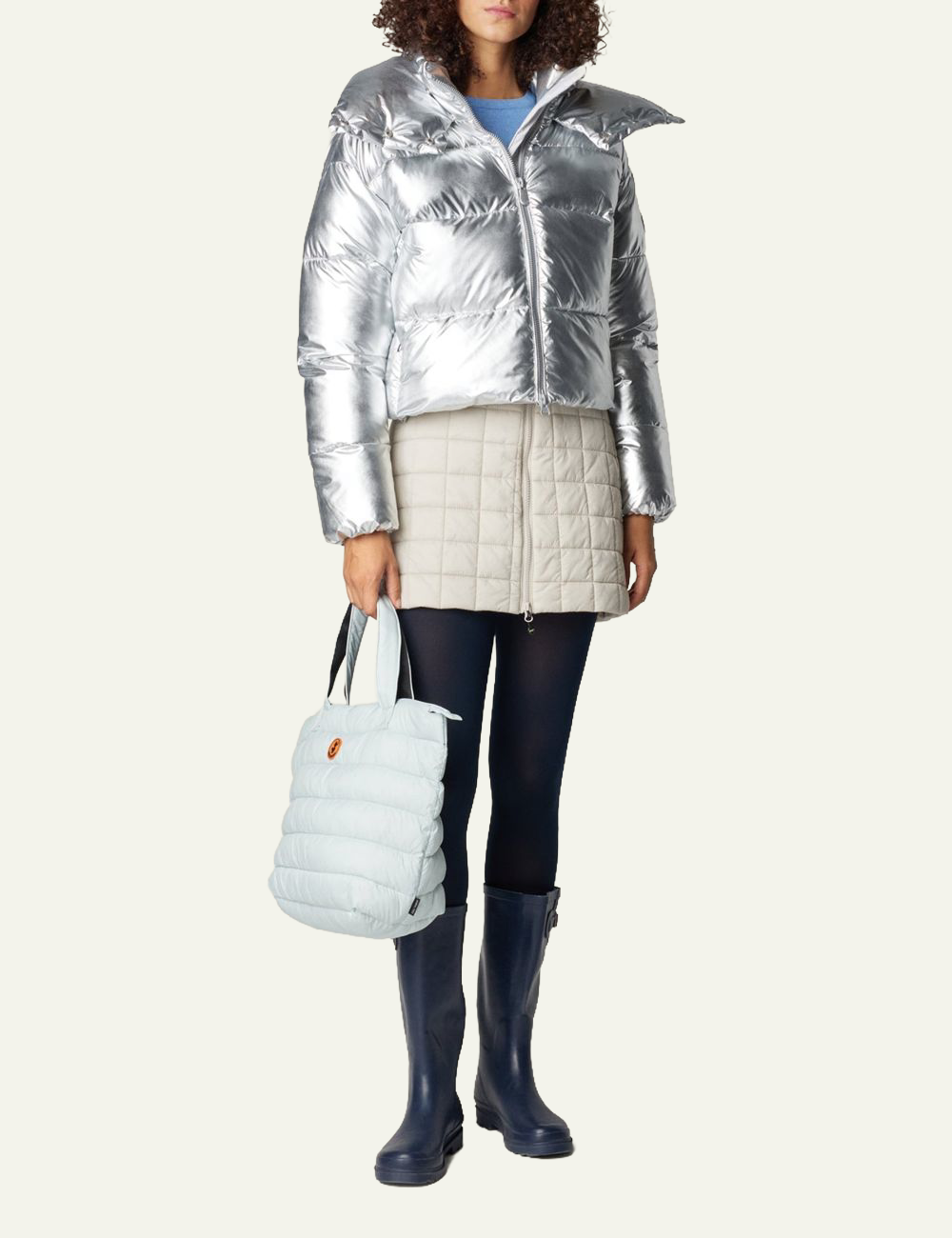 SAVE THE DUCK GISELLE JACKET SILVER