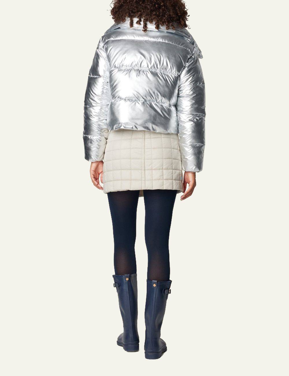 SAVE THE DUCK GISELLE JACKET SILVER