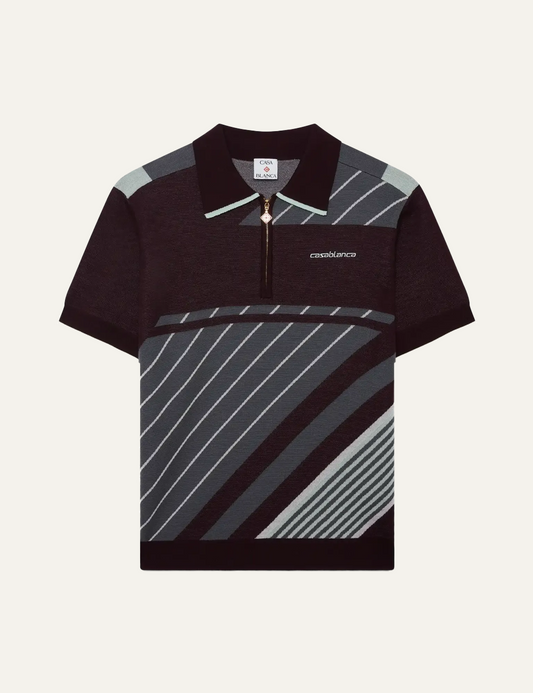 CASABLANCA DIAGONAL SPORTY POLO