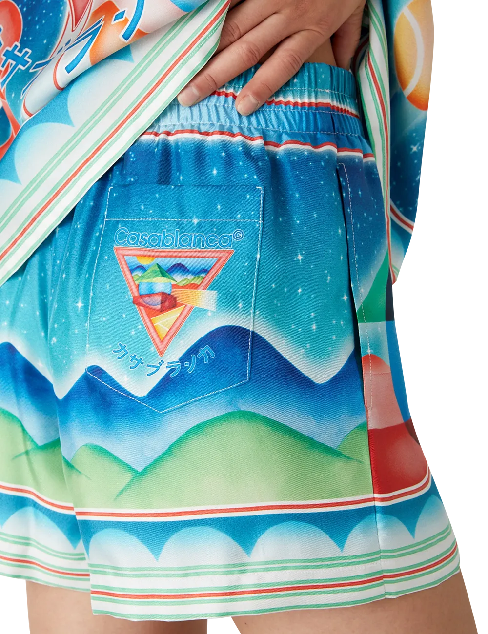 CASABLANCA SILK SHORTS