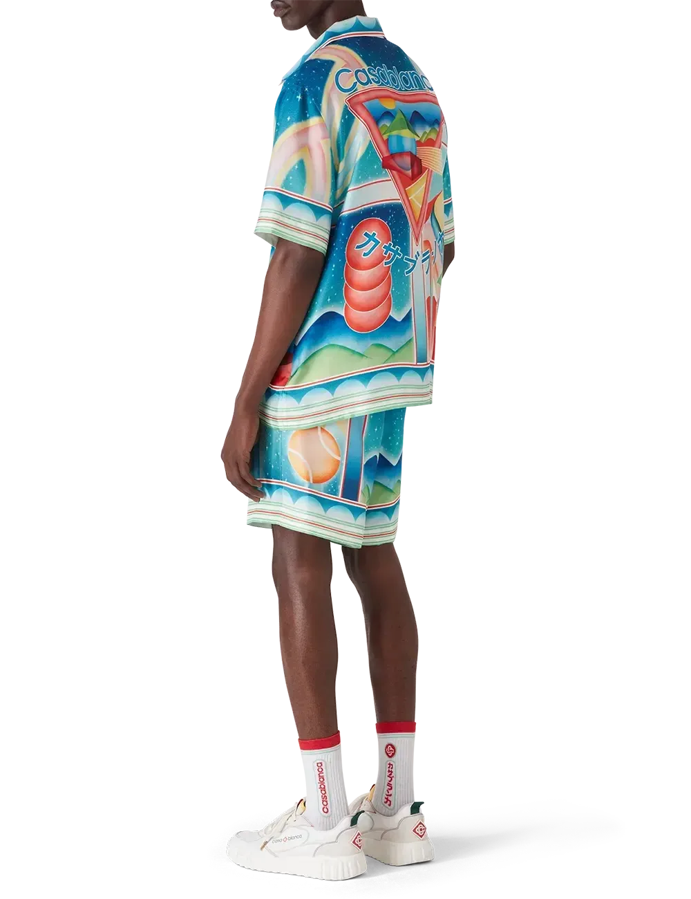 CASABLANCA CUBAN COLLAR SS SHIRT