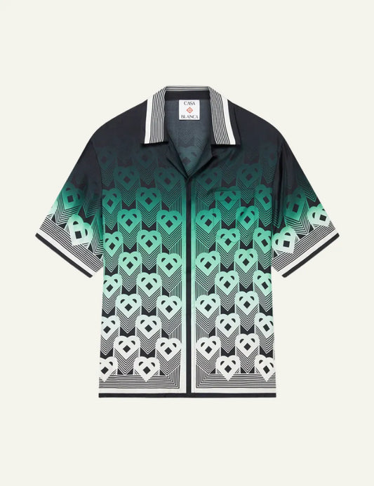 CASABLANCA CUBAN COLLAR SS SHIRT