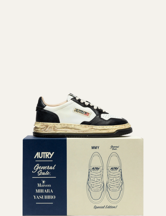 AUTRY SUP VINT LOW M MIHARA WHITE BLACK