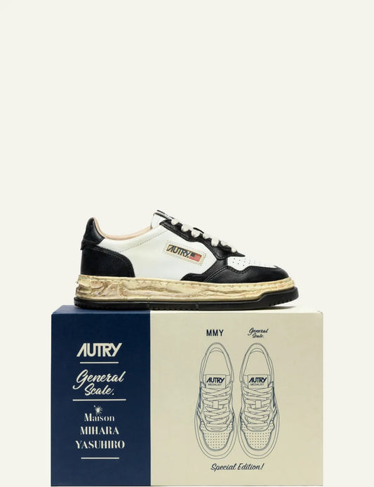 AUTRY SUP VINT LOW M MIHARA WHITE BLACK