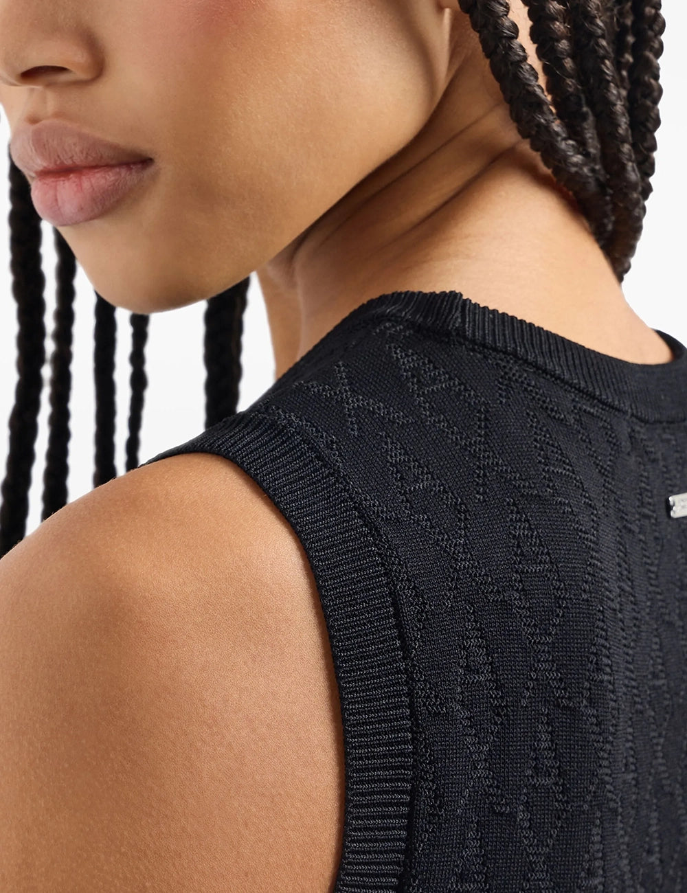 ARMANI EXCHANGE ΚΝΙΤTED BLACK DRESS