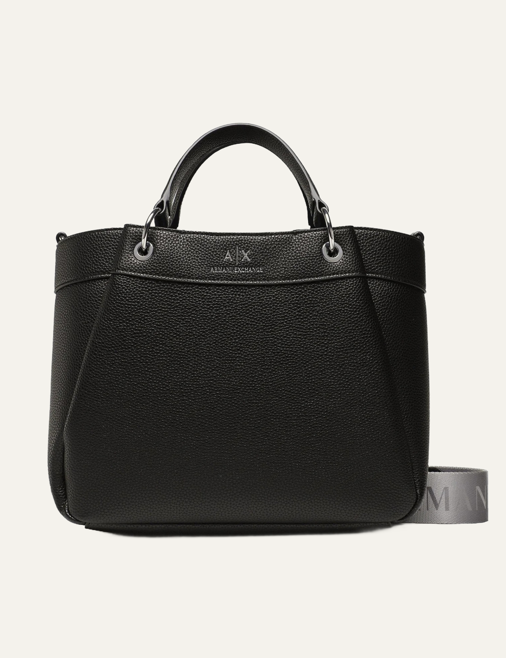 ARMANI EXCHANGE SHOPPING BAG BLACK