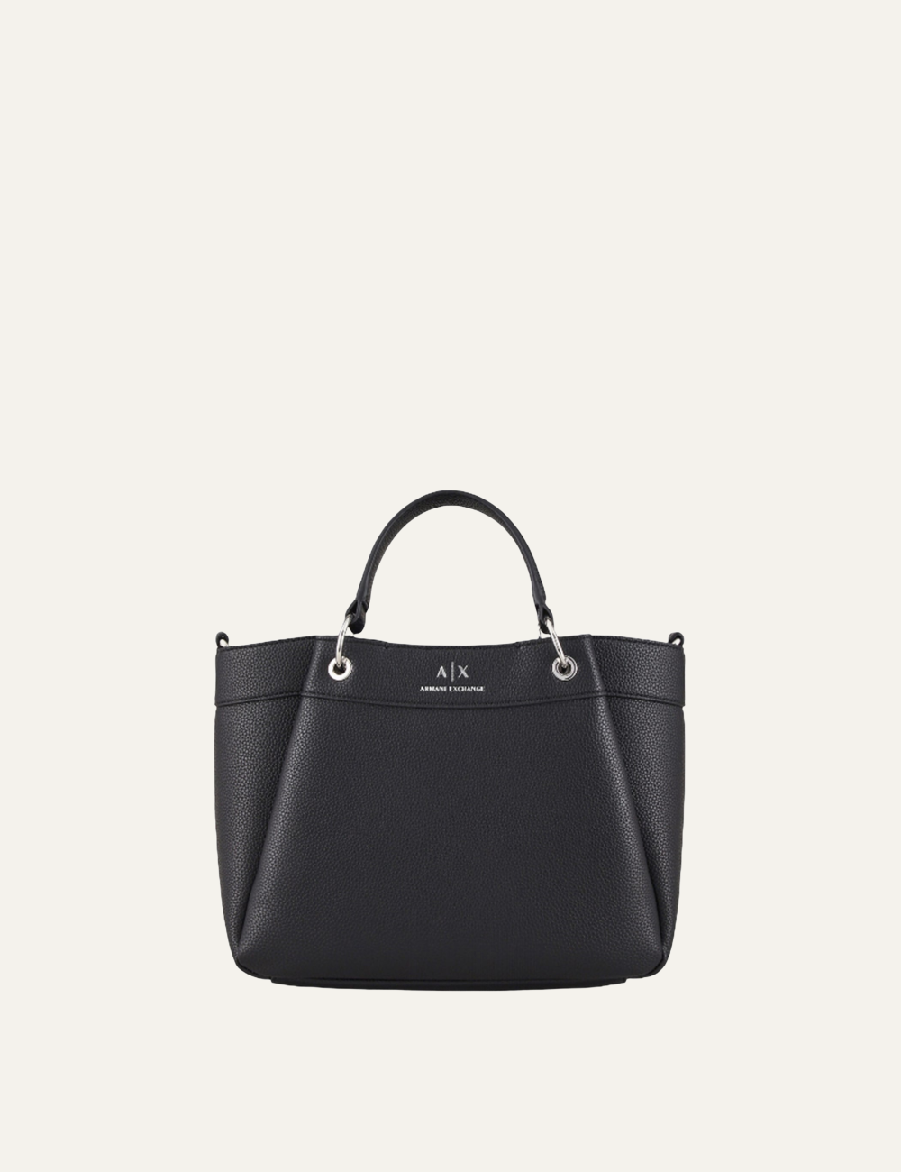 ARMANI EXCHANGE SHOPPING BAG BLACK