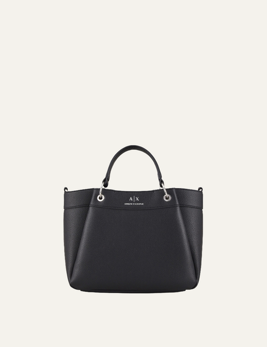 ARMANI EXCHANGE SHOPPING BAG BLACK