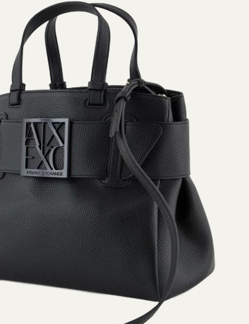 ARMANI EXCHANGE SHOPPING BAG BLACK