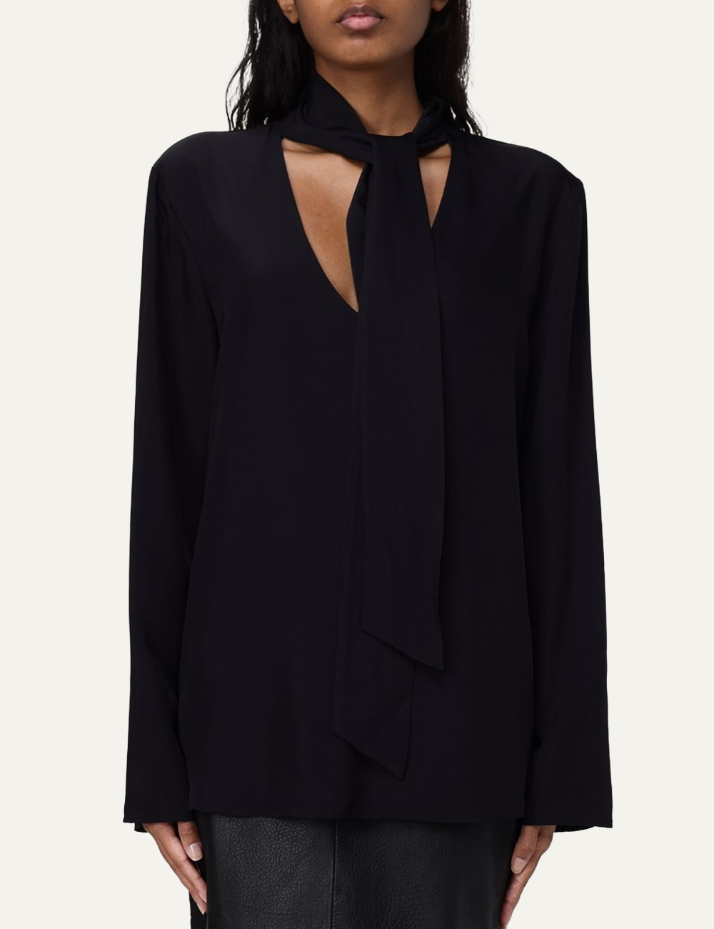 ARMANI EXCHANGE BLOUSE BLACK