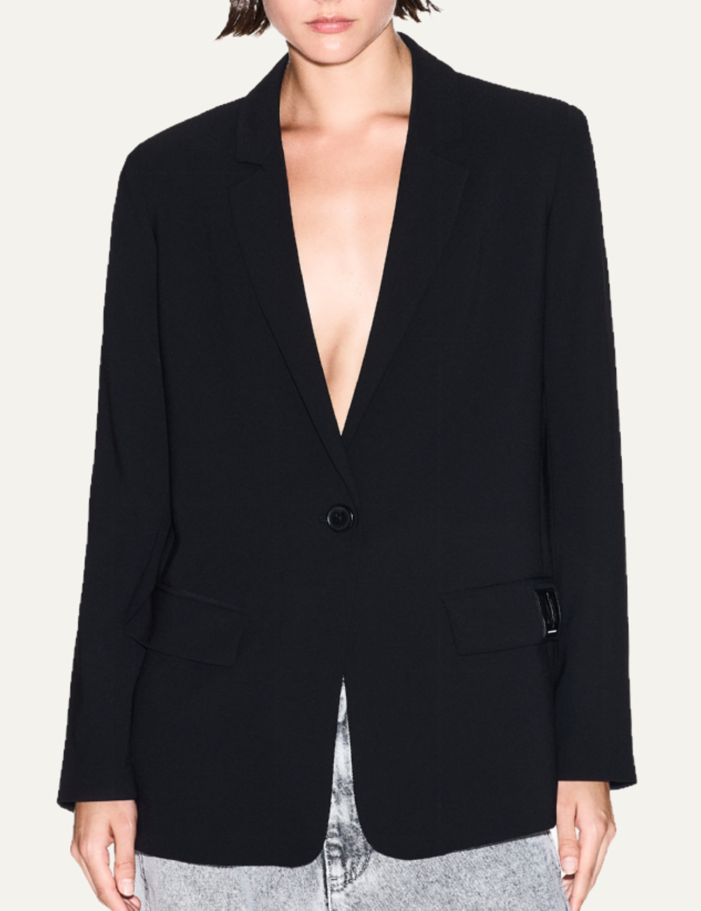 ARMANI EXCHANGE BLAZER IN BLACK