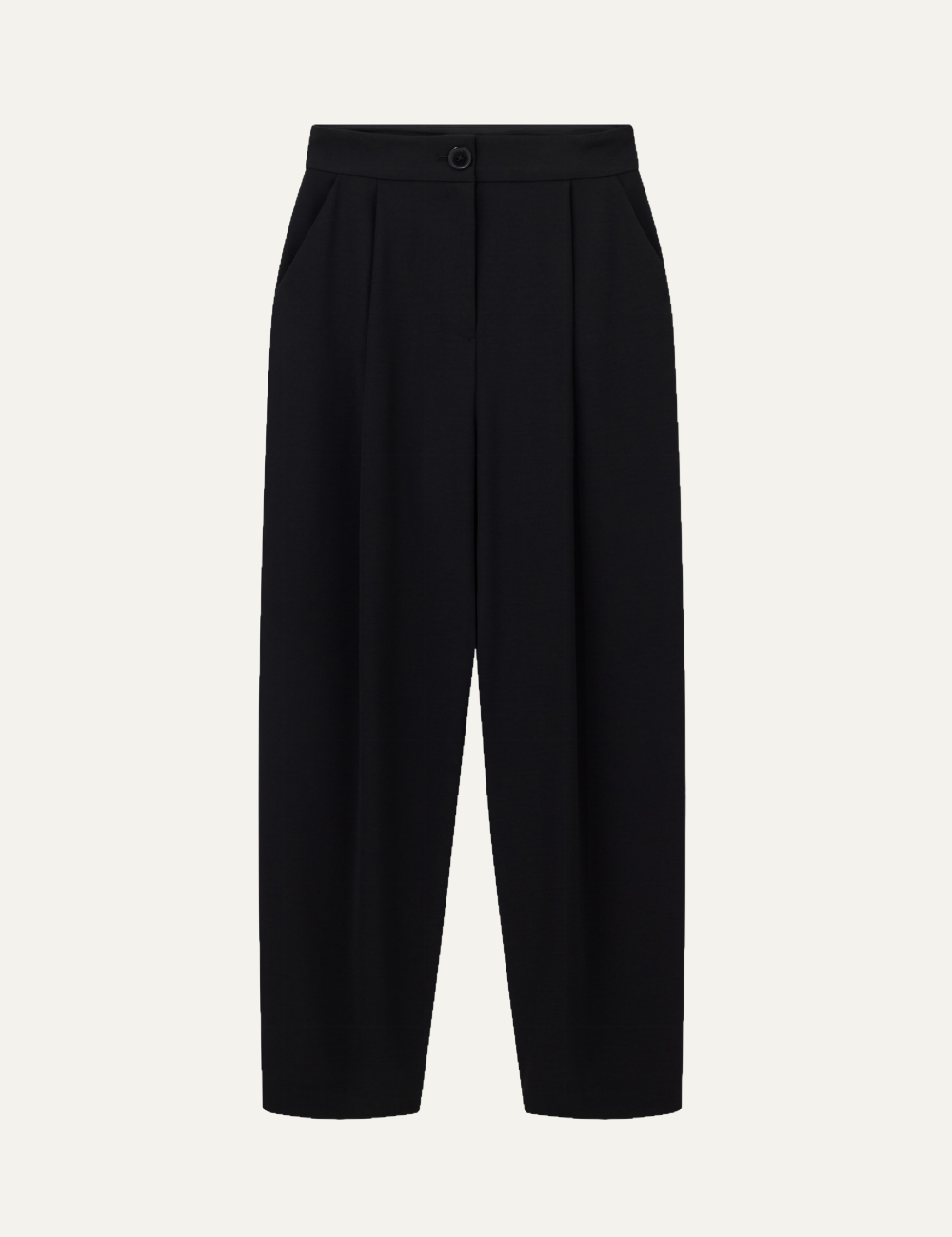 ARMANI EXCHANGE WIDE TROUSER IN BLACK