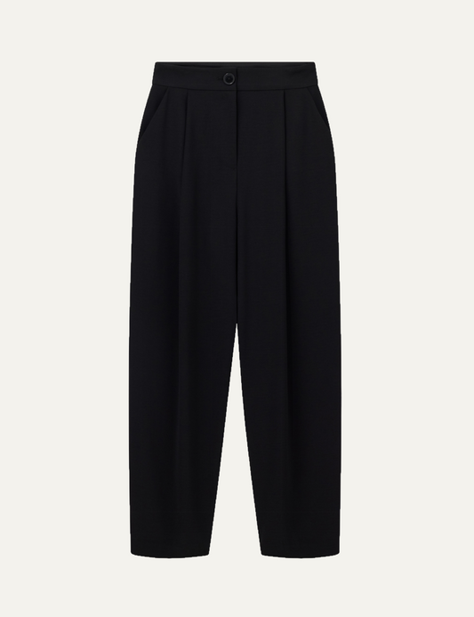 ARMANI EXCHANGE WIDE TROUSER IN BLACK