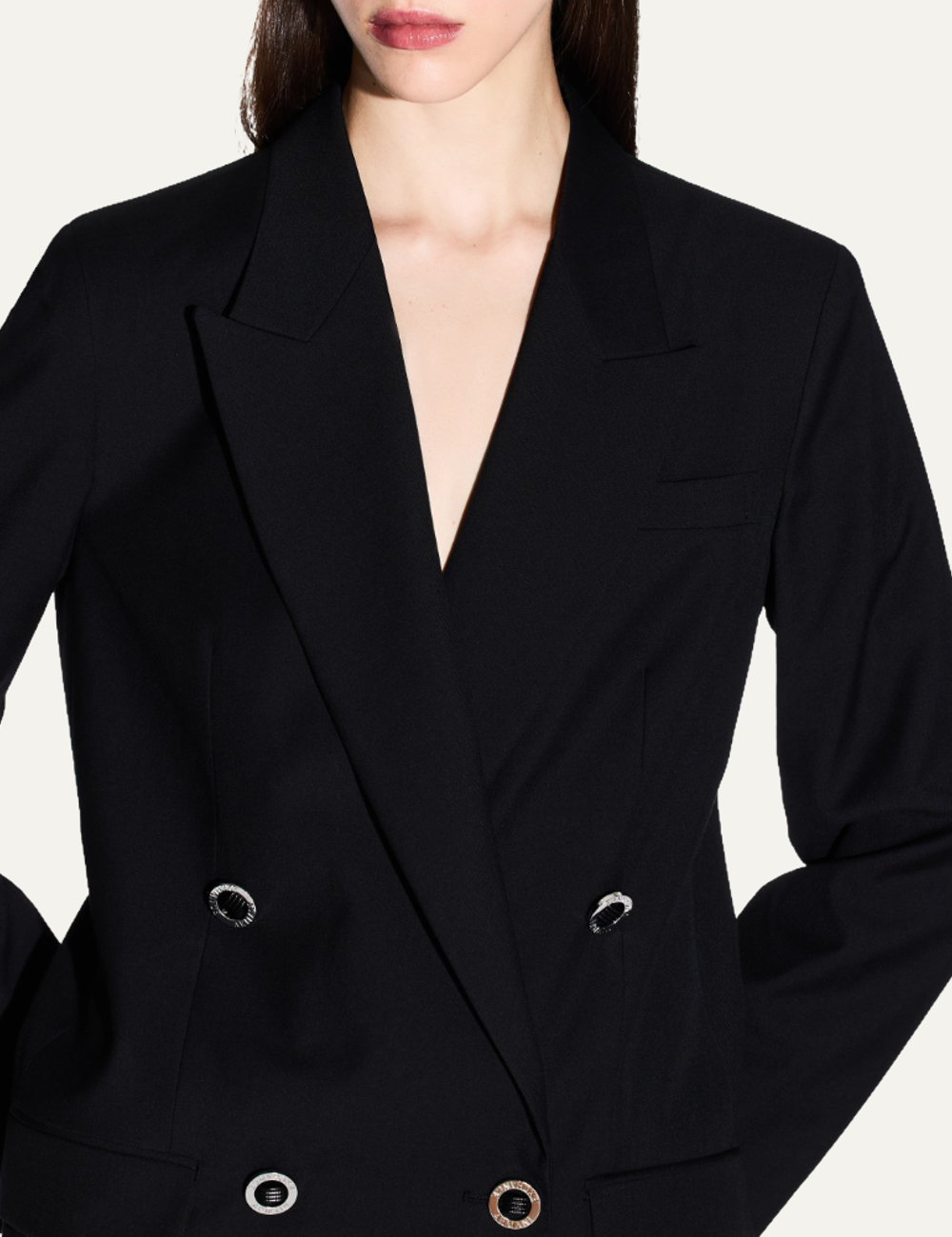 ARMANI EXCHANGE OVERSIZED BLAZER IN BLACK